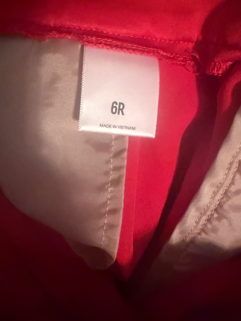 Express Red High Rise Wide Leg Trouser Pants - Picture 8 of 9